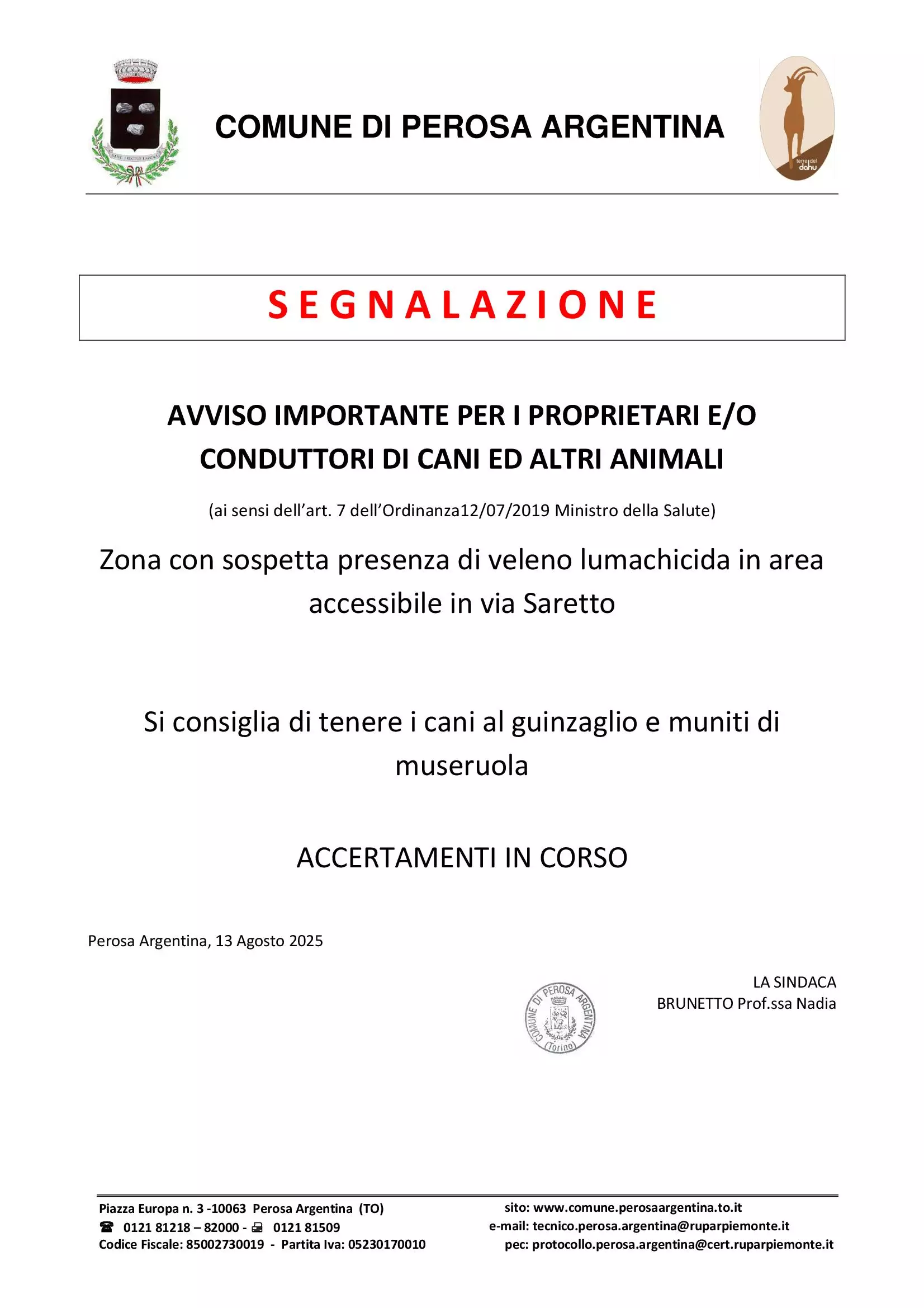 AVVISO
